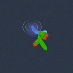Animated swimbot
